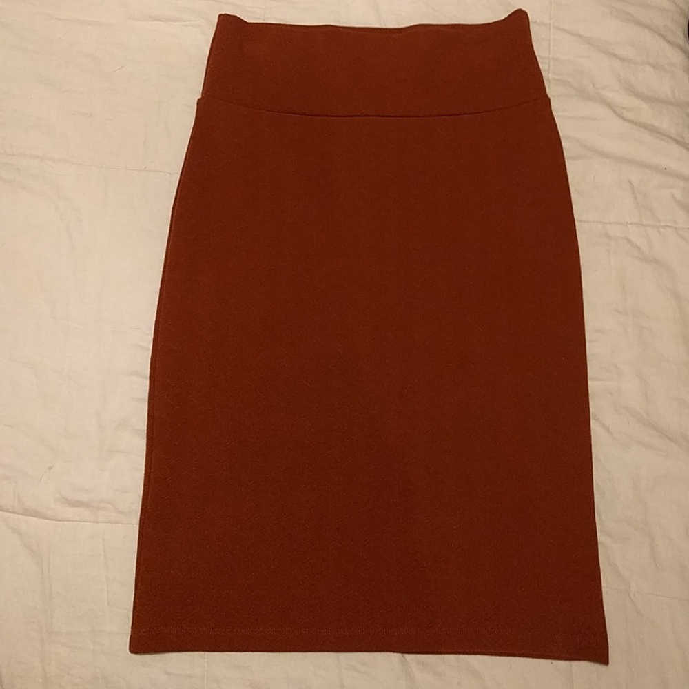 Burnt orange pencil skirt, LIKE NEW!!